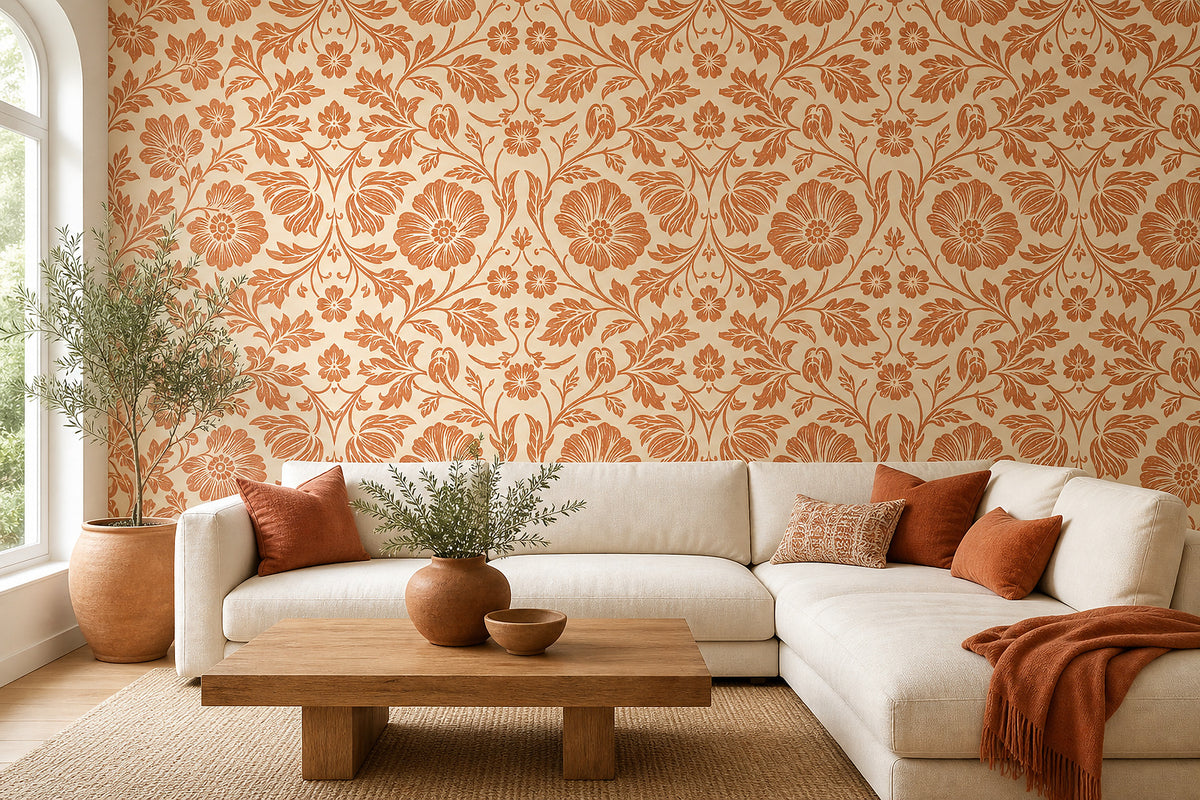 Cream Design Wallpaper Mural product view