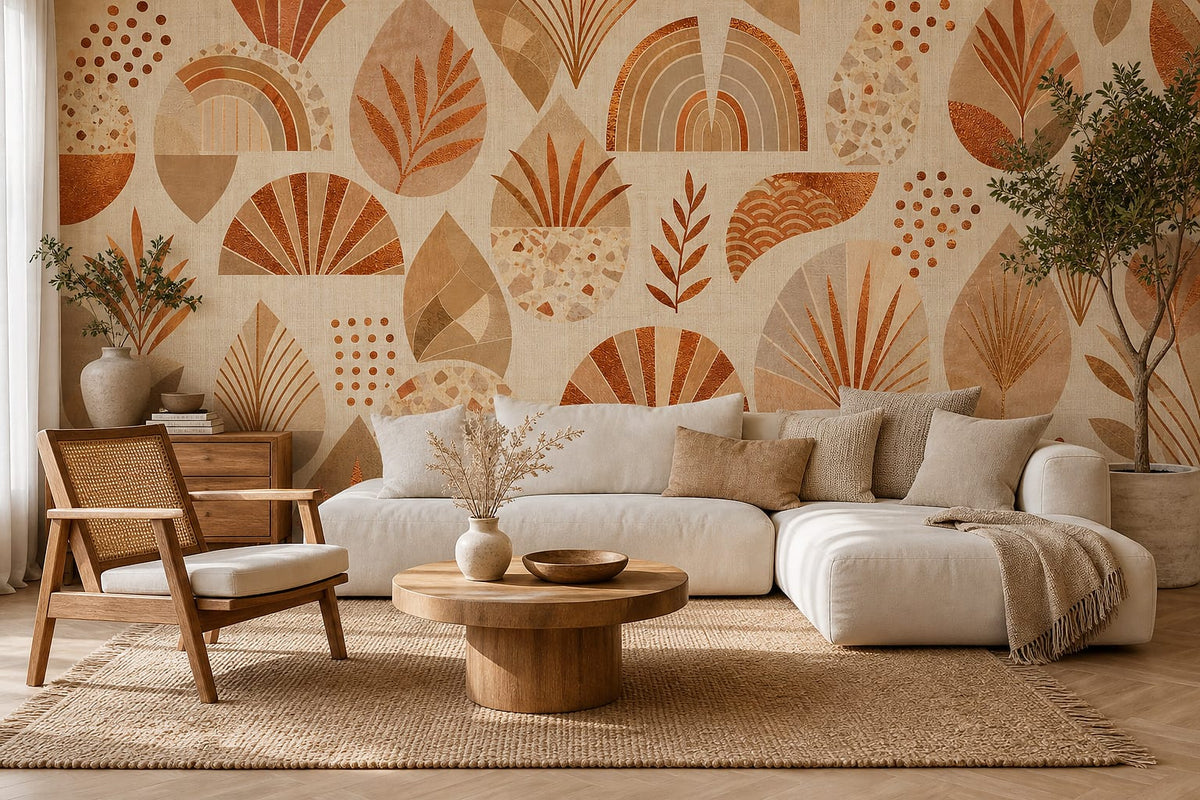 Cream Design Wallpaper Mural product view