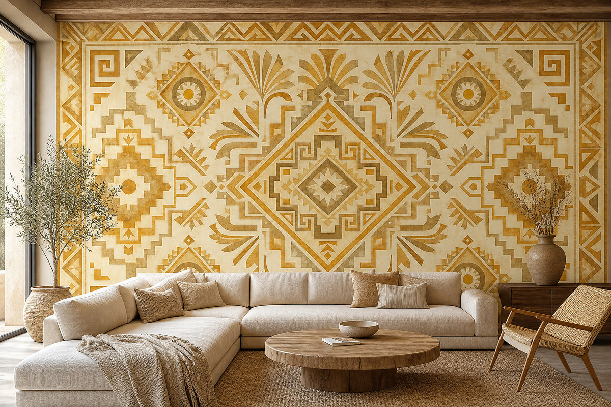 Cream Design Wallpaper Mural product view