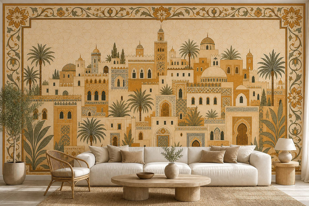 Cream Design Wallpaper Mural product view