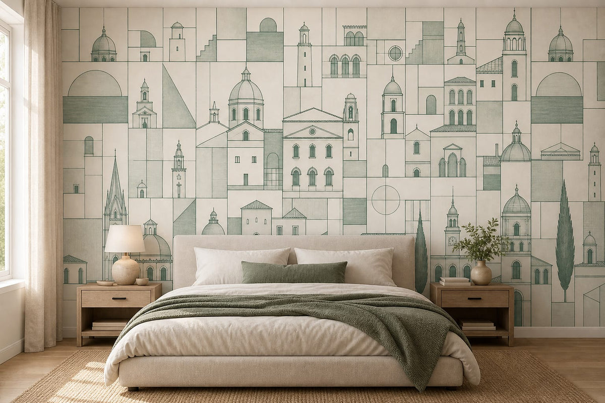 Cream Design Wallpaper Mural product view
