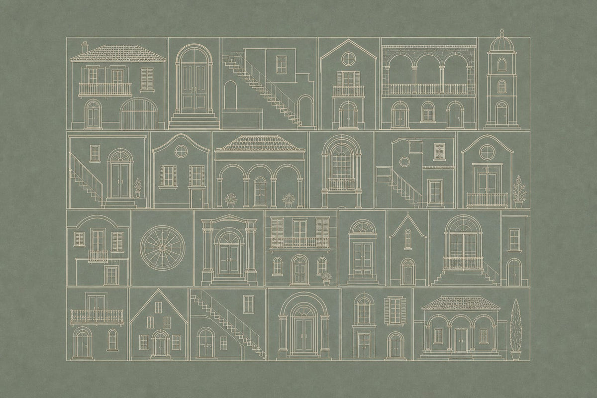 Cream Design Wallpaper Mural product view