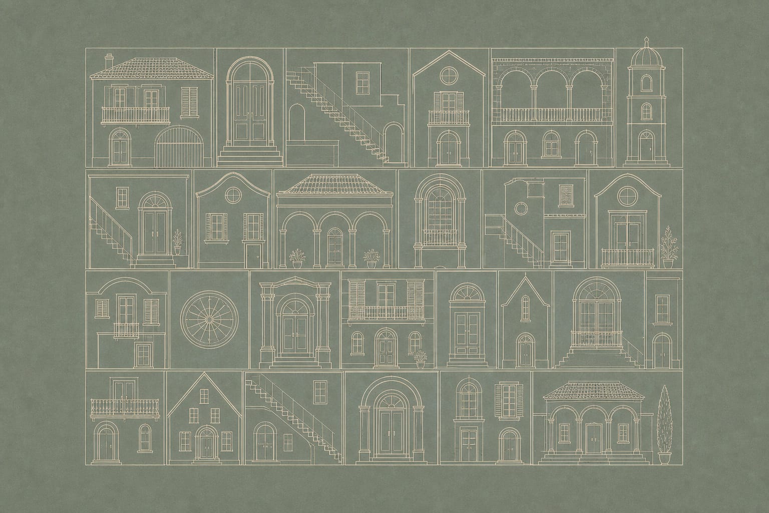 Cream Design Wallpaper Mural