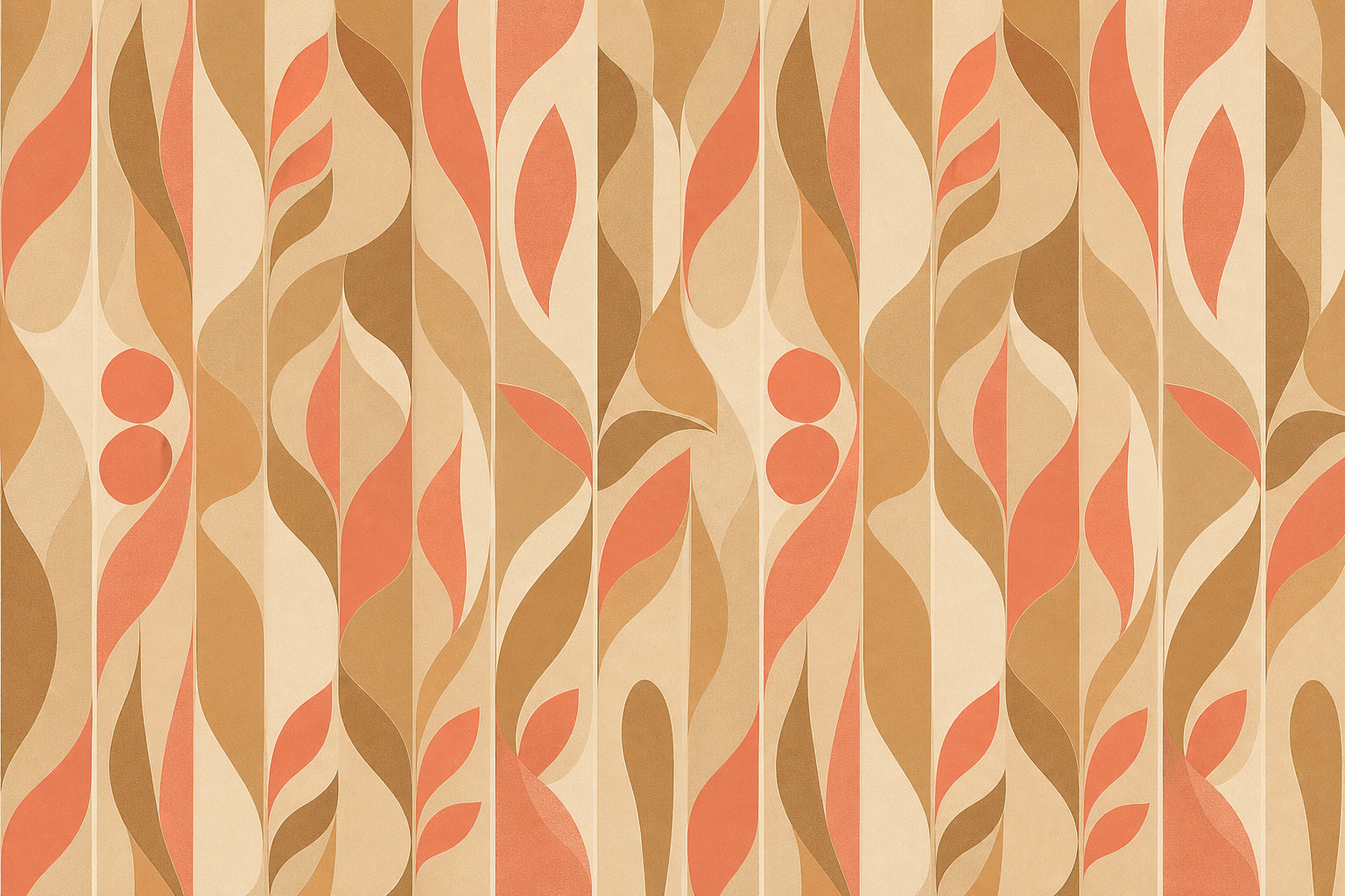 Cream Design Wallpaper Mural