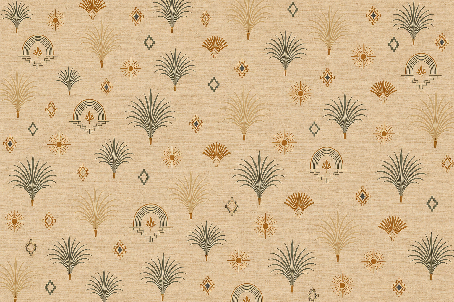 Cream Design Wallpaper Mural