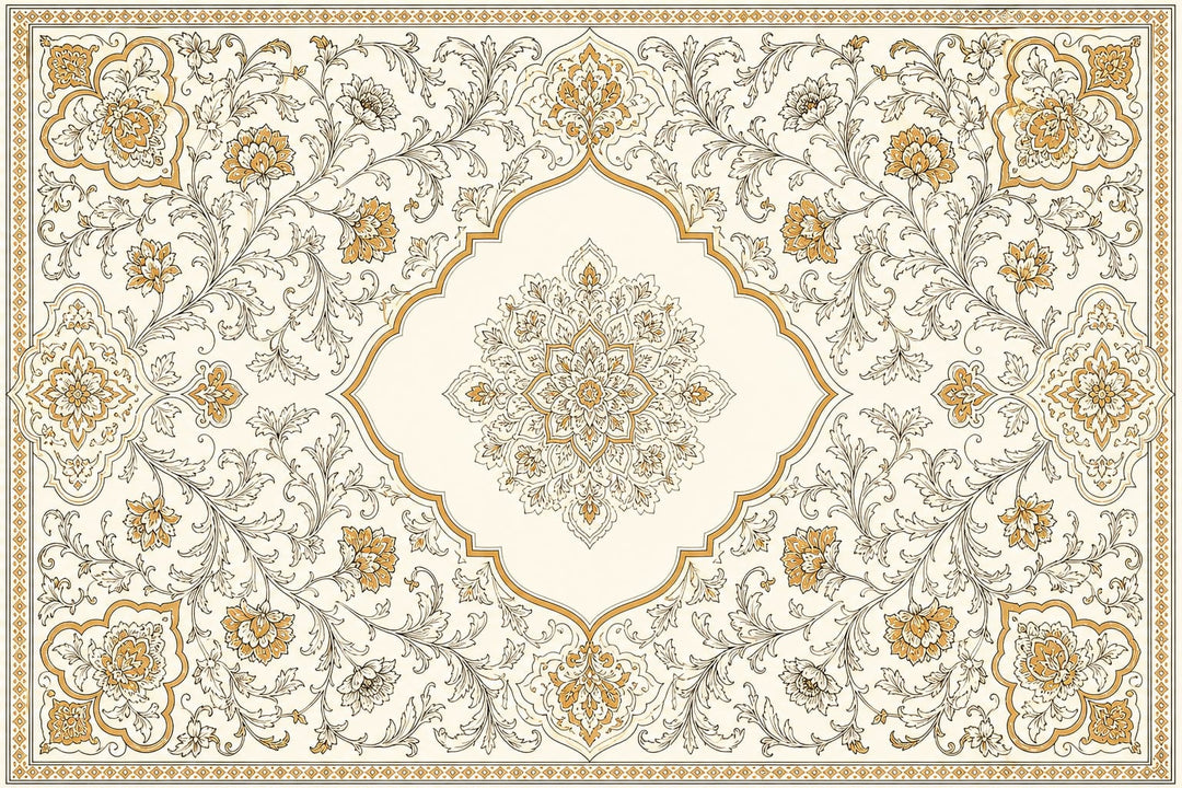 Cream Design Wallpaper Mural product view