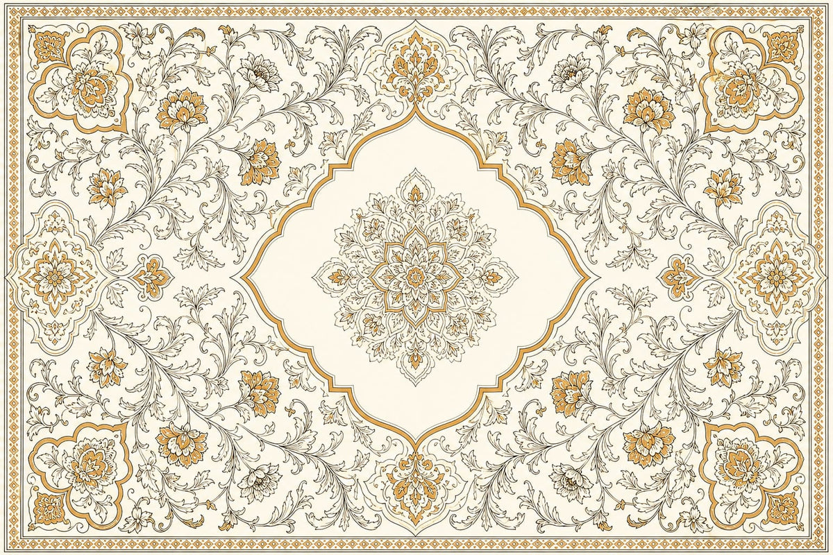 Cream Design Wallpaper Mural product view
