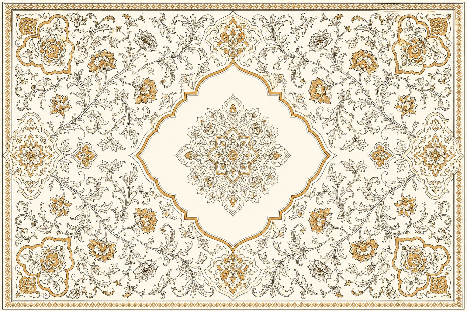 Cream Design Wallpaper Mural