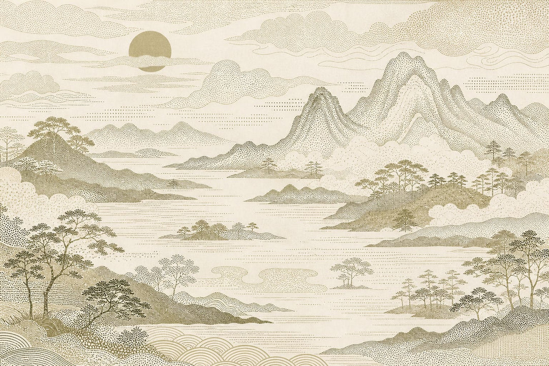 Cream Design Wallpaper Mural product view
