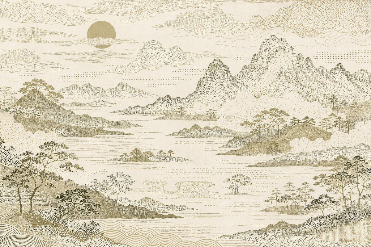 Cream Design Wallpaper Mural product view