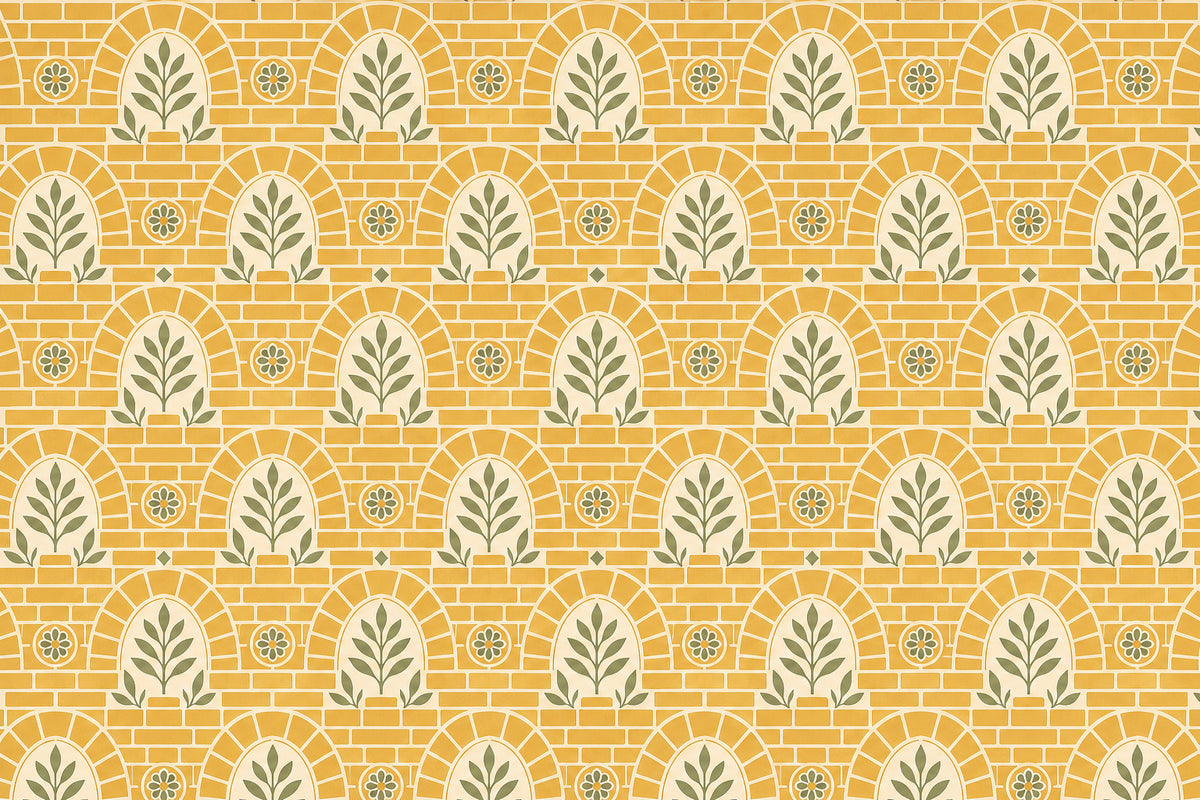 Cream Design Wallpaper Mural product view