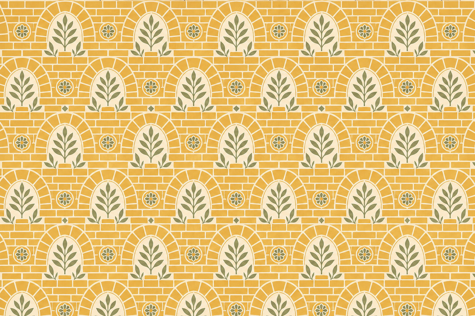 Cream Design Wallpaper Mural