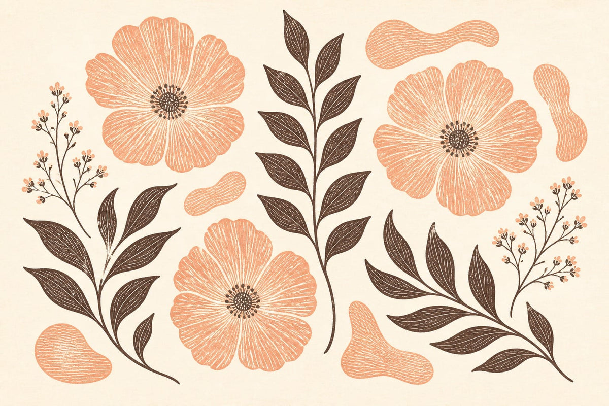 Cream Design Wallpaper Mural product view