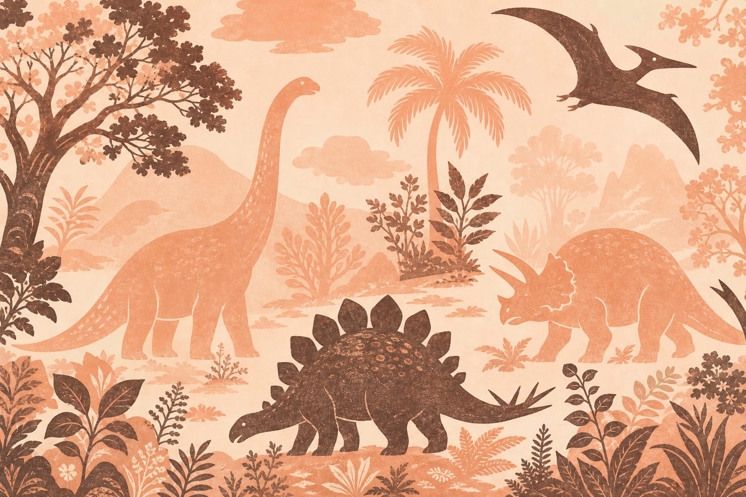 Cream Design Wallpaper Mural