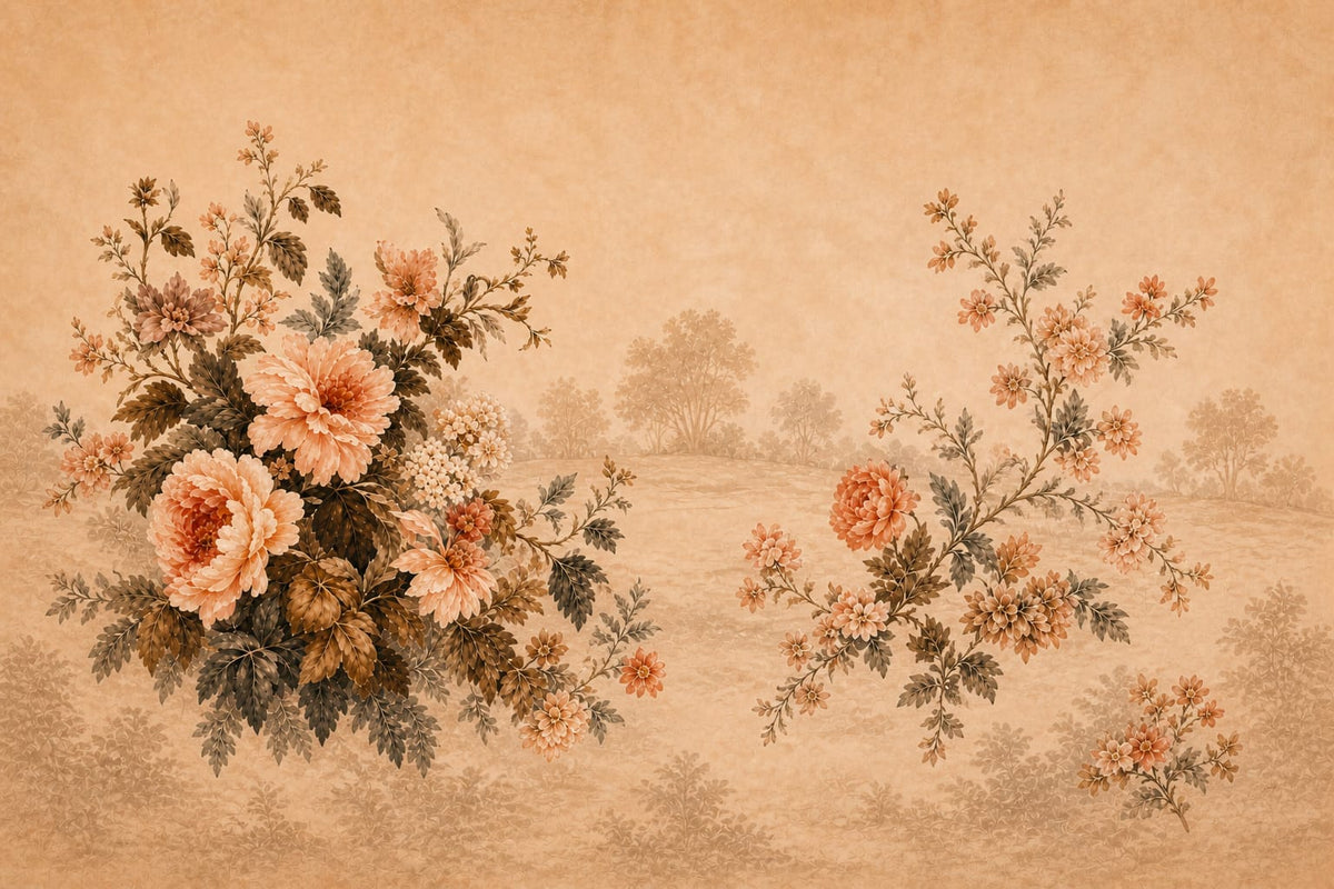 Cream Design Wallpaper Mural product view