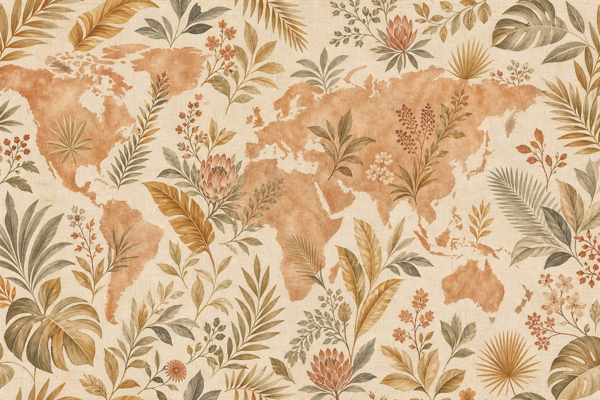 Cream Design Wallpaper Mural product view