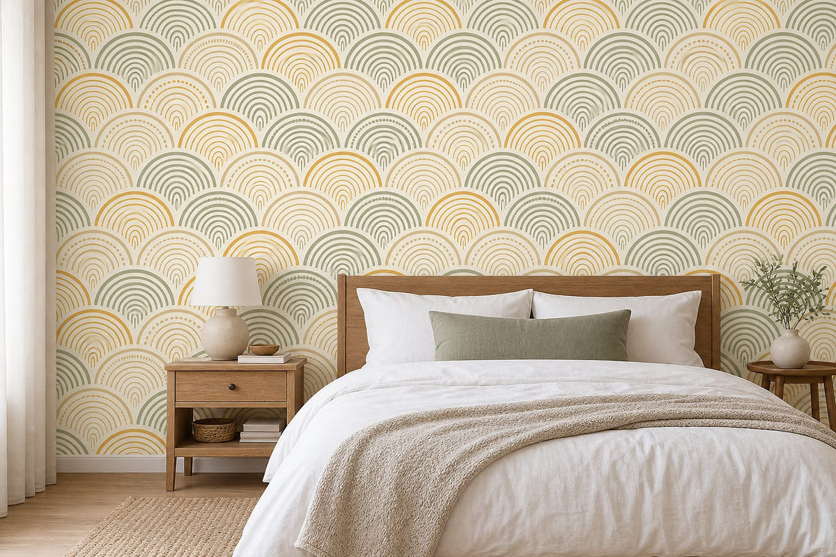 Cream Design Wallpaper Mural product view
