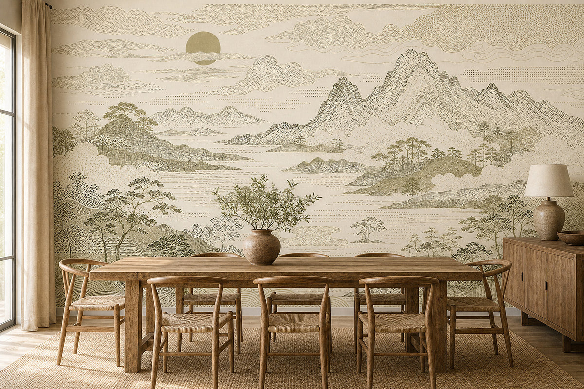 Cream Design Wallpaper Mural product view