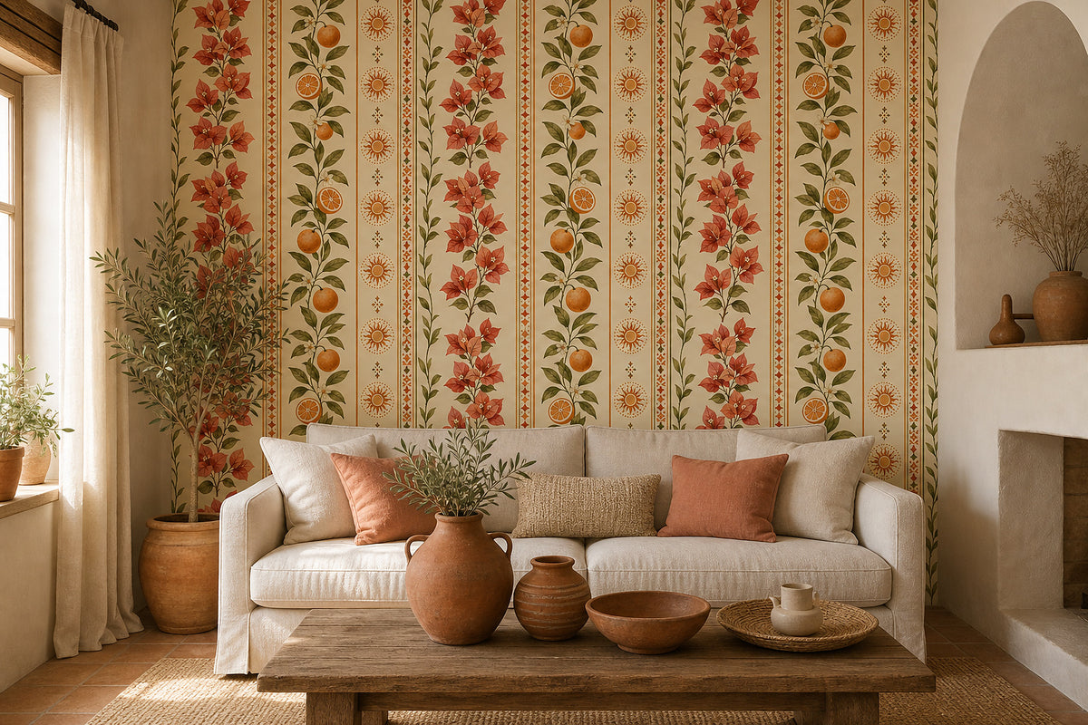 Cream Design Wallpaper Mural product view