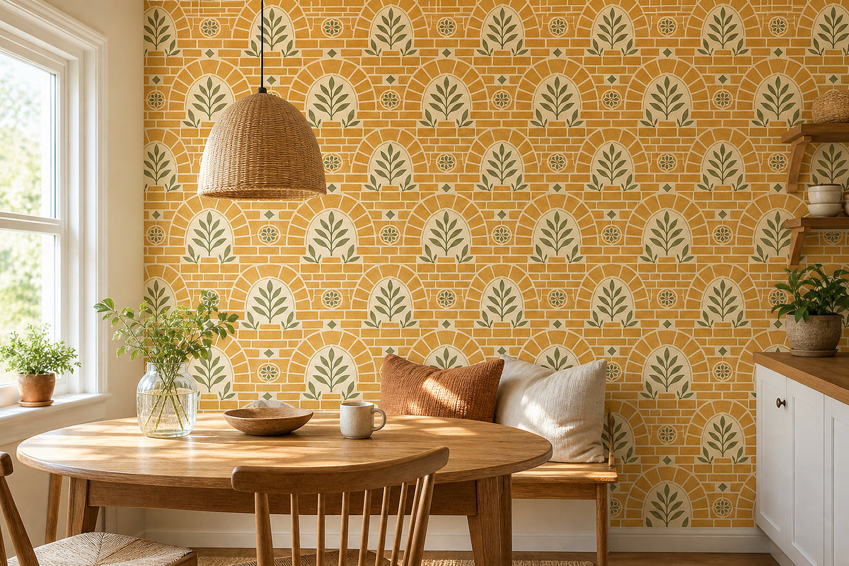 Cream Design Wallpaper Mural product view