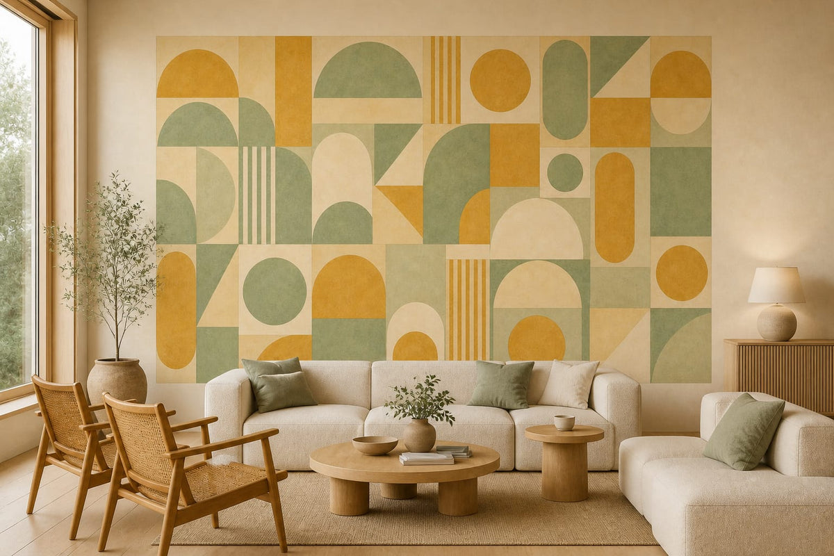 Cream Design Wallpaper Mural product view