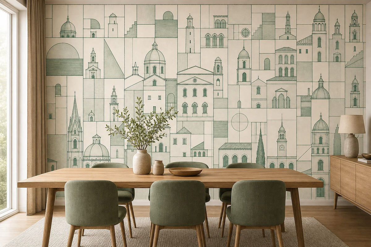 Cream Design Wallpaper Mural product view