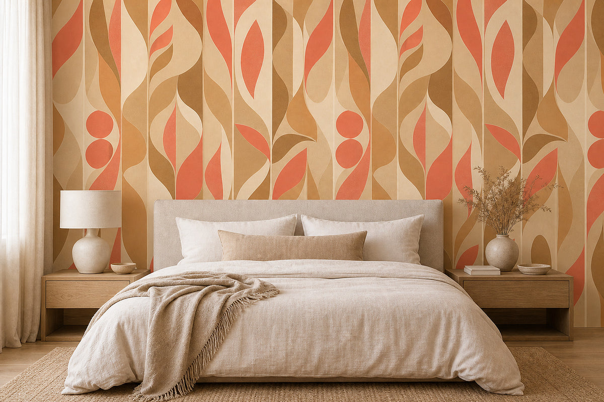 Cream Design Wallpaper Mural product view