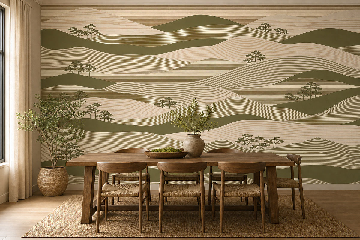 Cream Design Wallpaper Mural product view