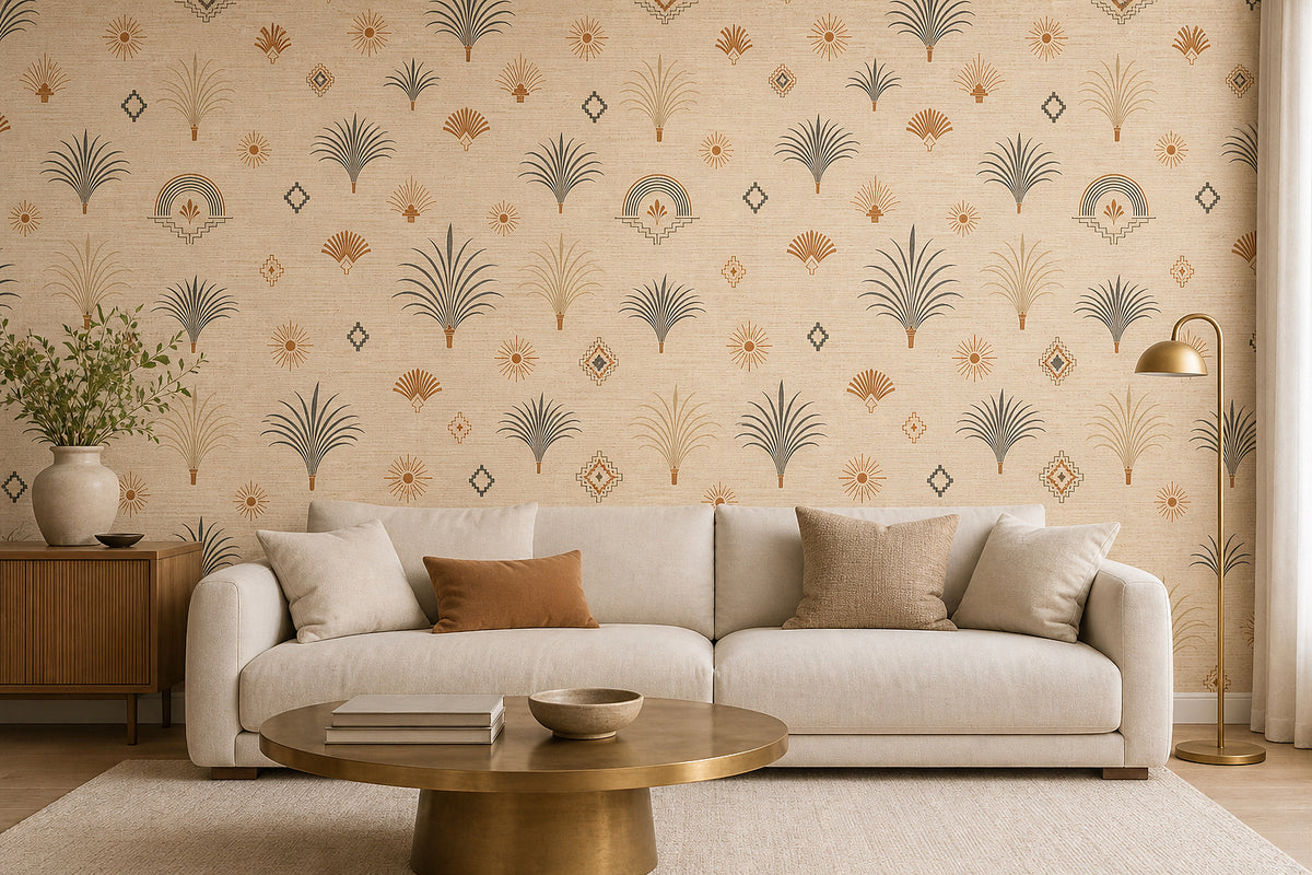 Cream Design Wallpaper Mural product view