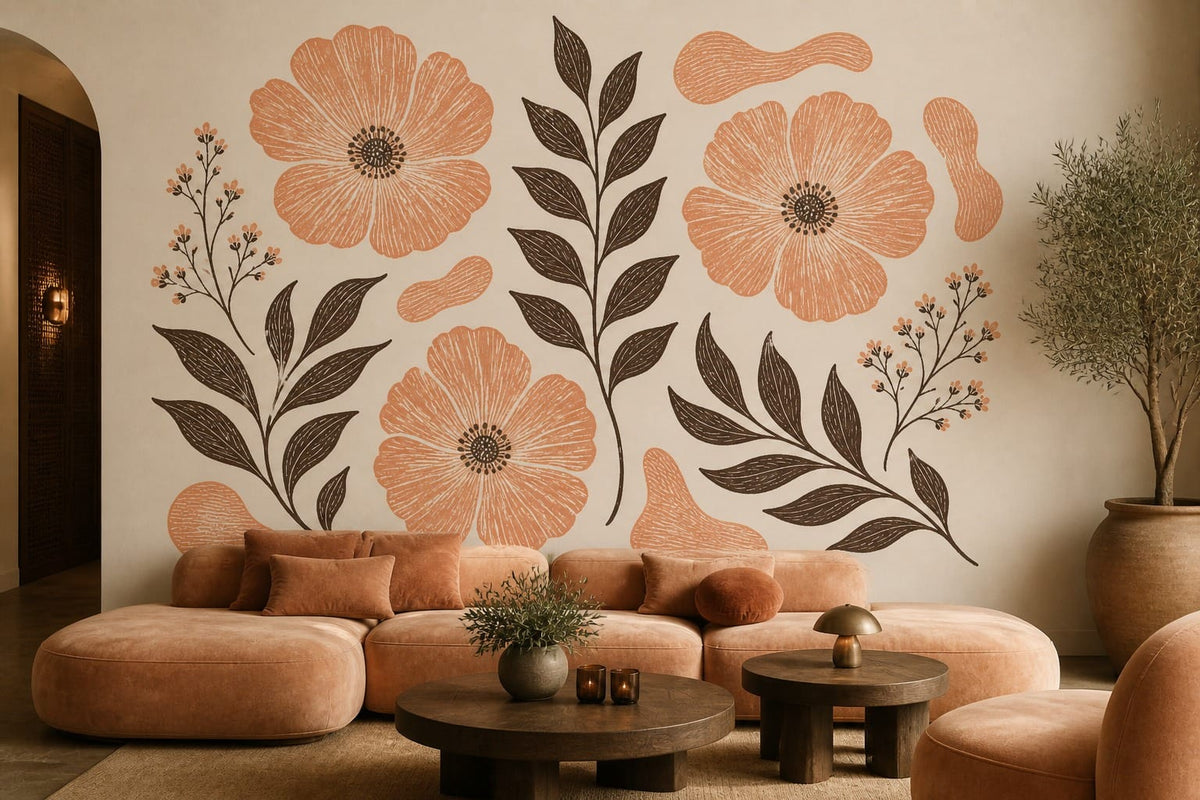 Cream Design Wallpaper Mural product view