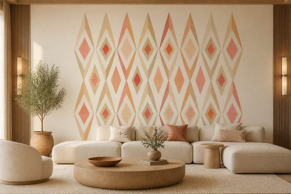 Cream Design Wallpaper Mural product view