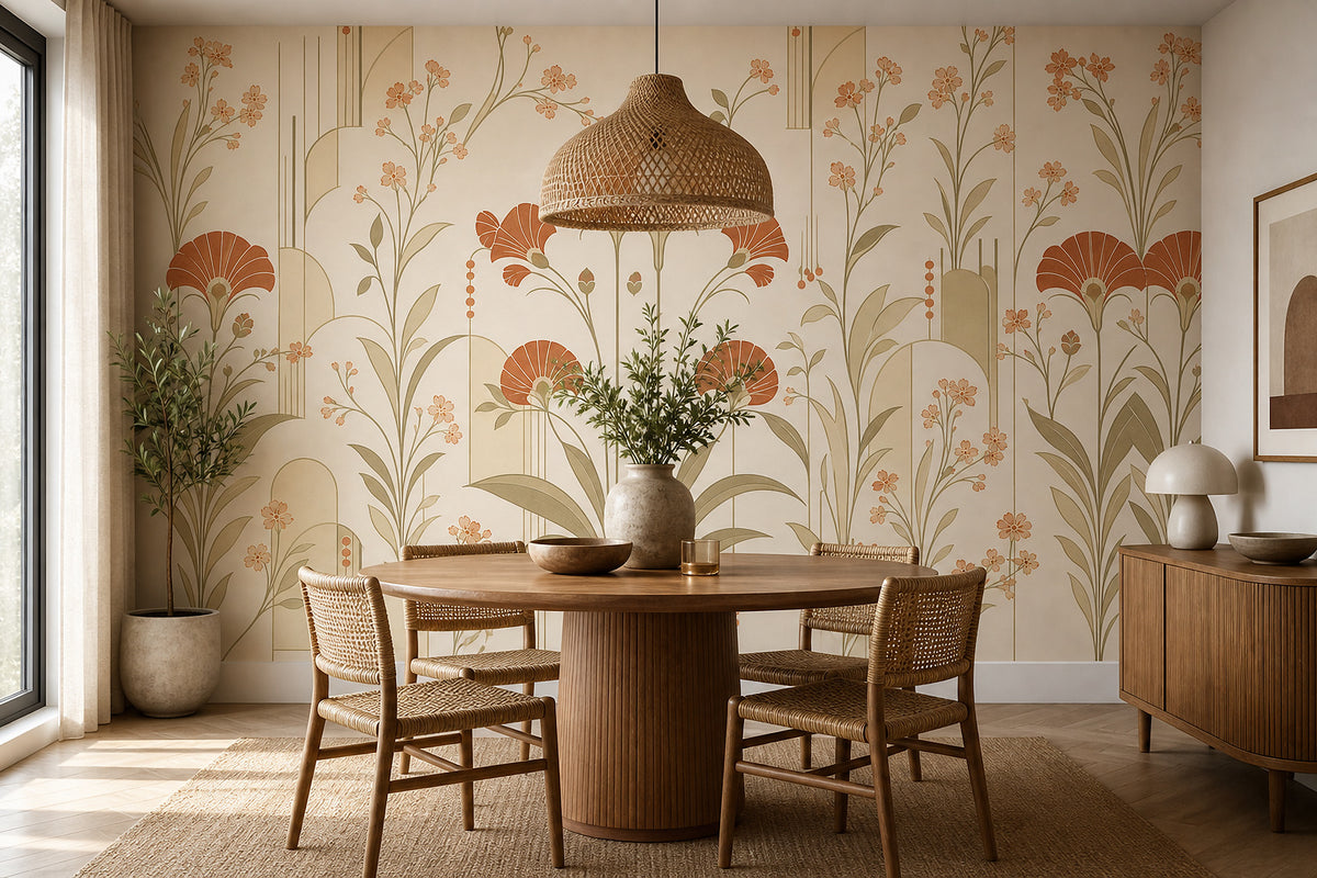Cream Design Wallpaper Mural product view