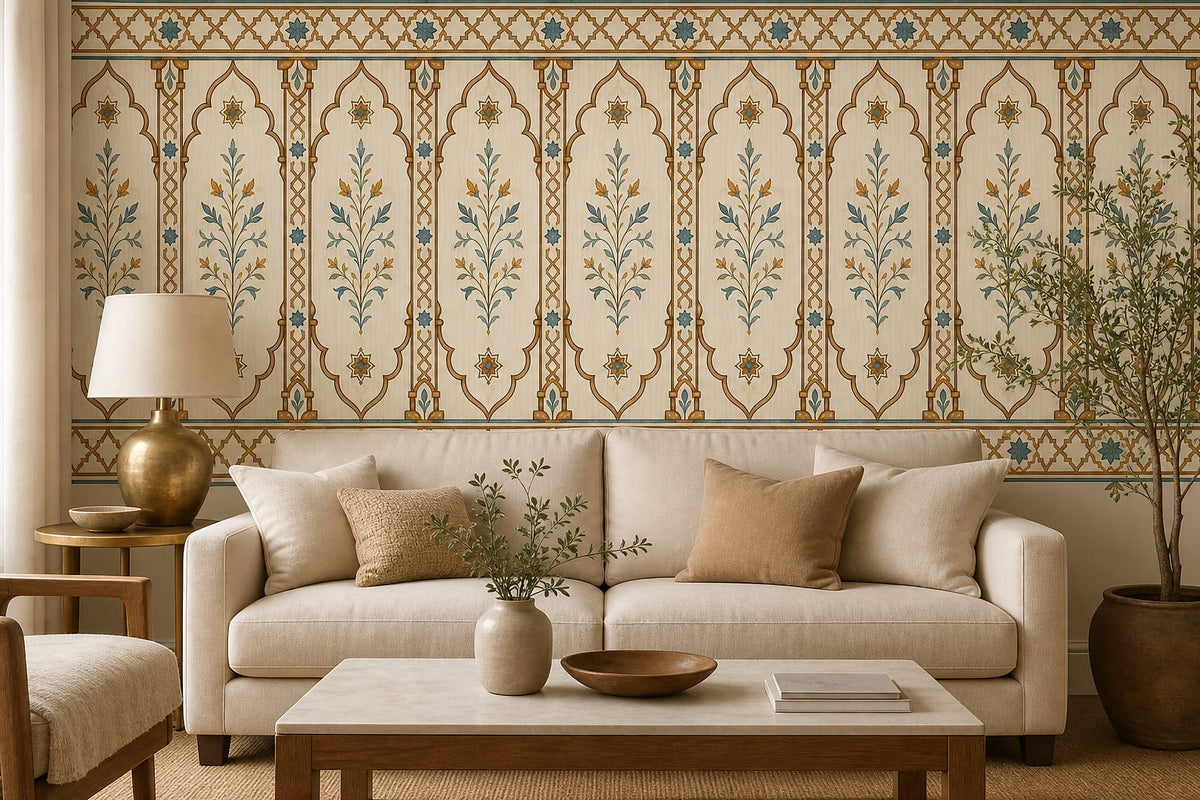 Cream Design Wallpaper Mural product view