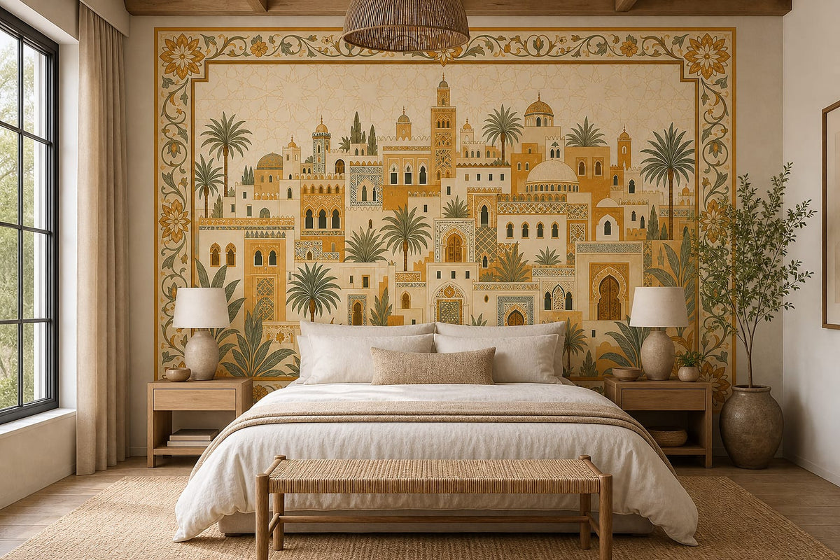 Cream Design Wallpaper Mural product view