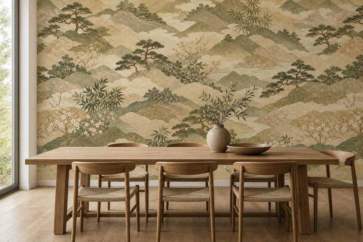 Cream Design Wallpaper Mural product view