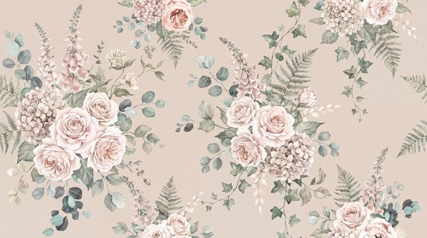 cream vintage jungle wallpaper thumb custom peel and stick non woven vinyl removable