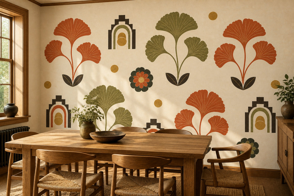Cream Design Wallpaper Mural product view
