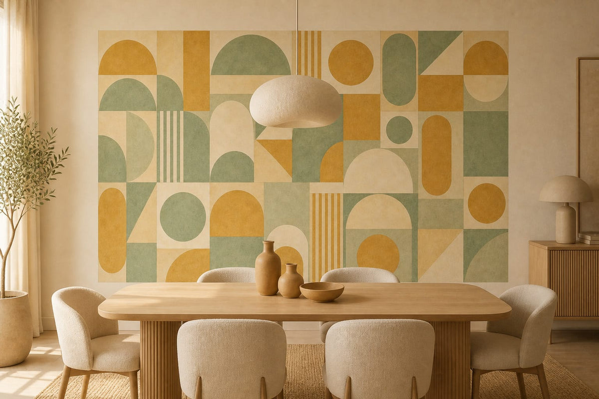 Cream Design Wallpaper Mural product view