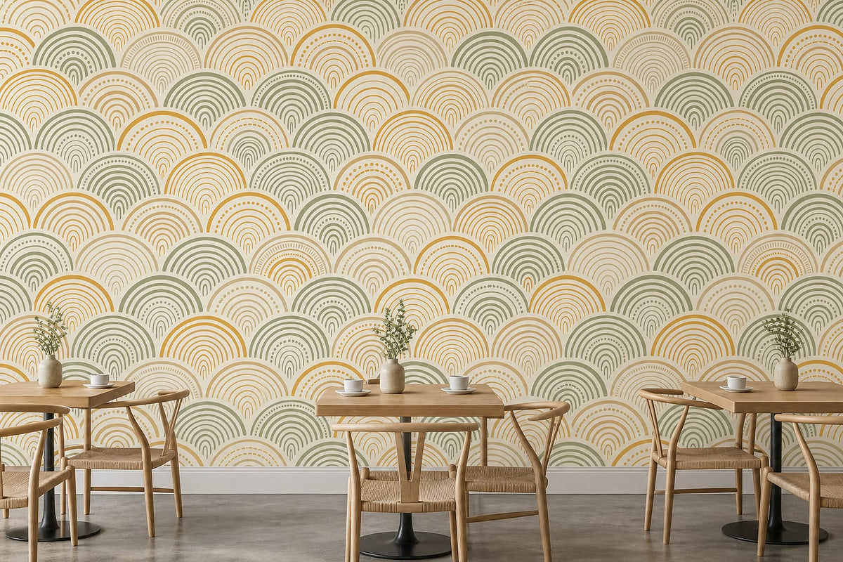 Cream Design Wallpaper Mural product view
