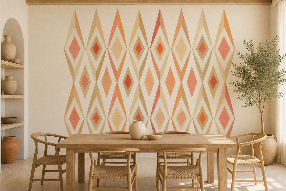 Cream Design Wallpaper Mural product view
