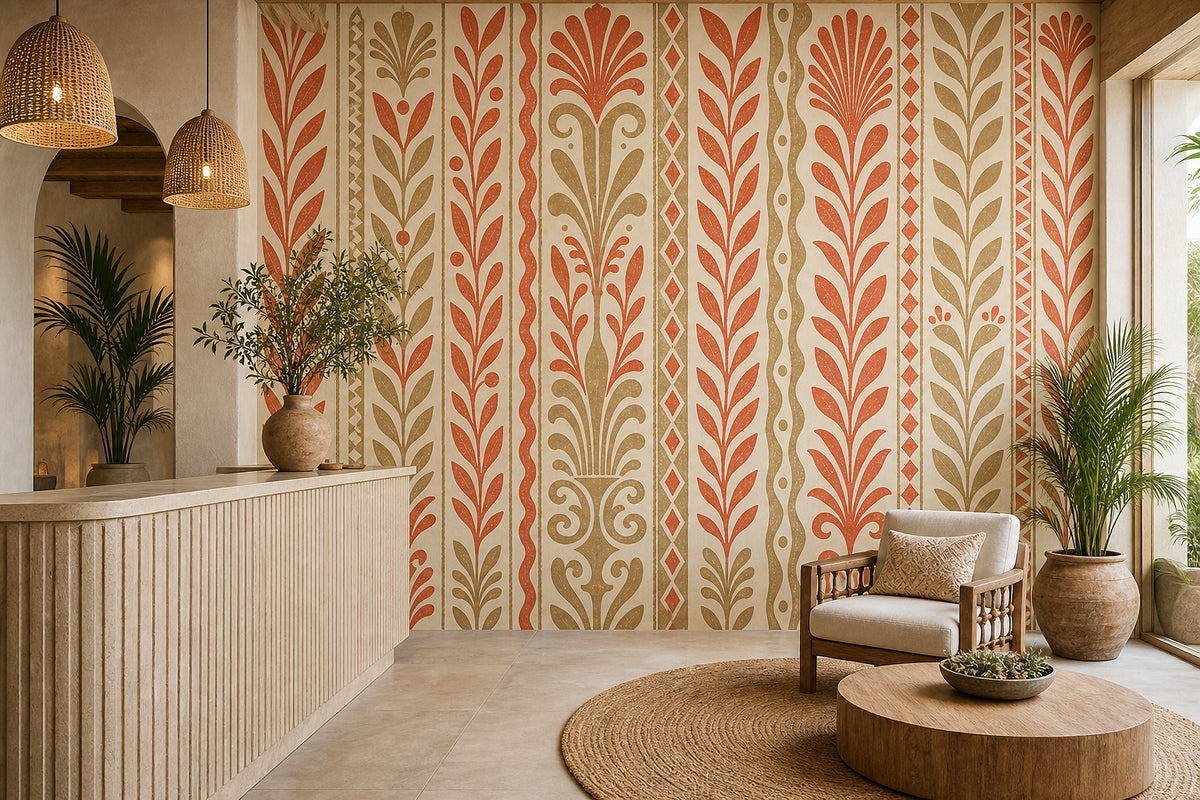 Cream Design Wallpaper Mural product view