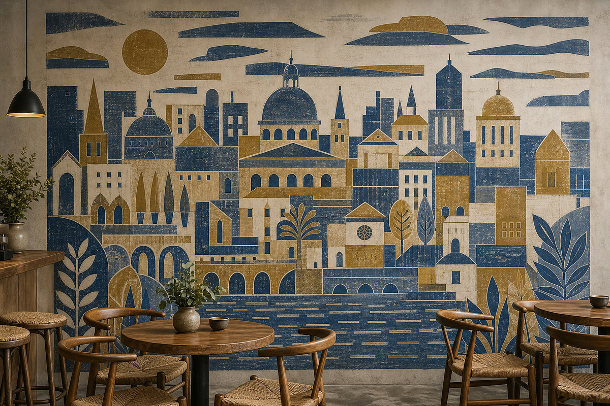 Cream Design Wallpaper Mural product view