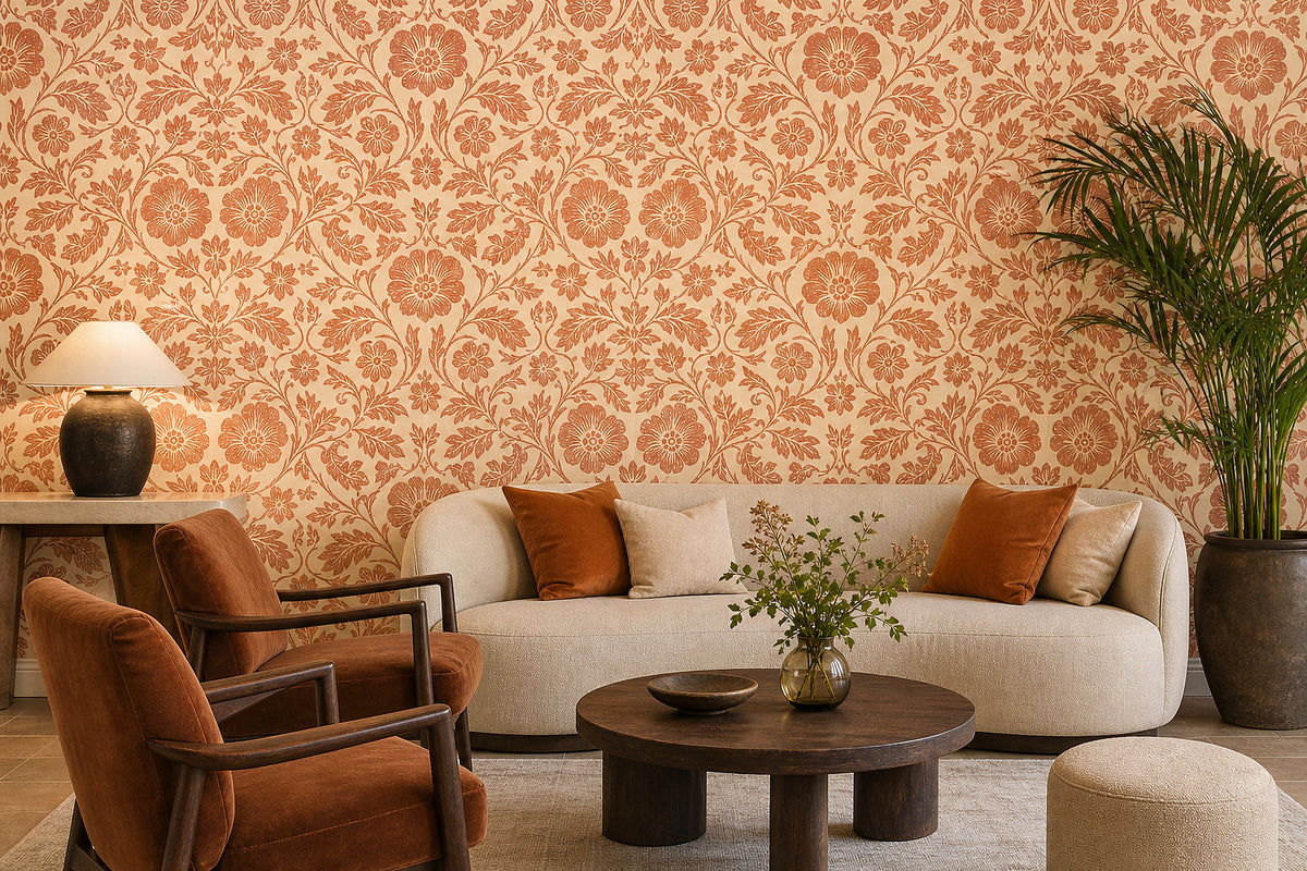 Cream Design Wallpaper Mural product view