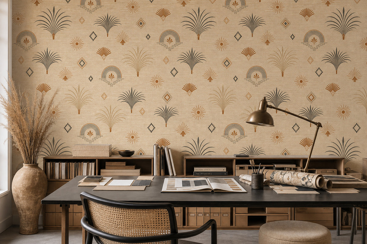 Cream Design Wallpaper Mural product view