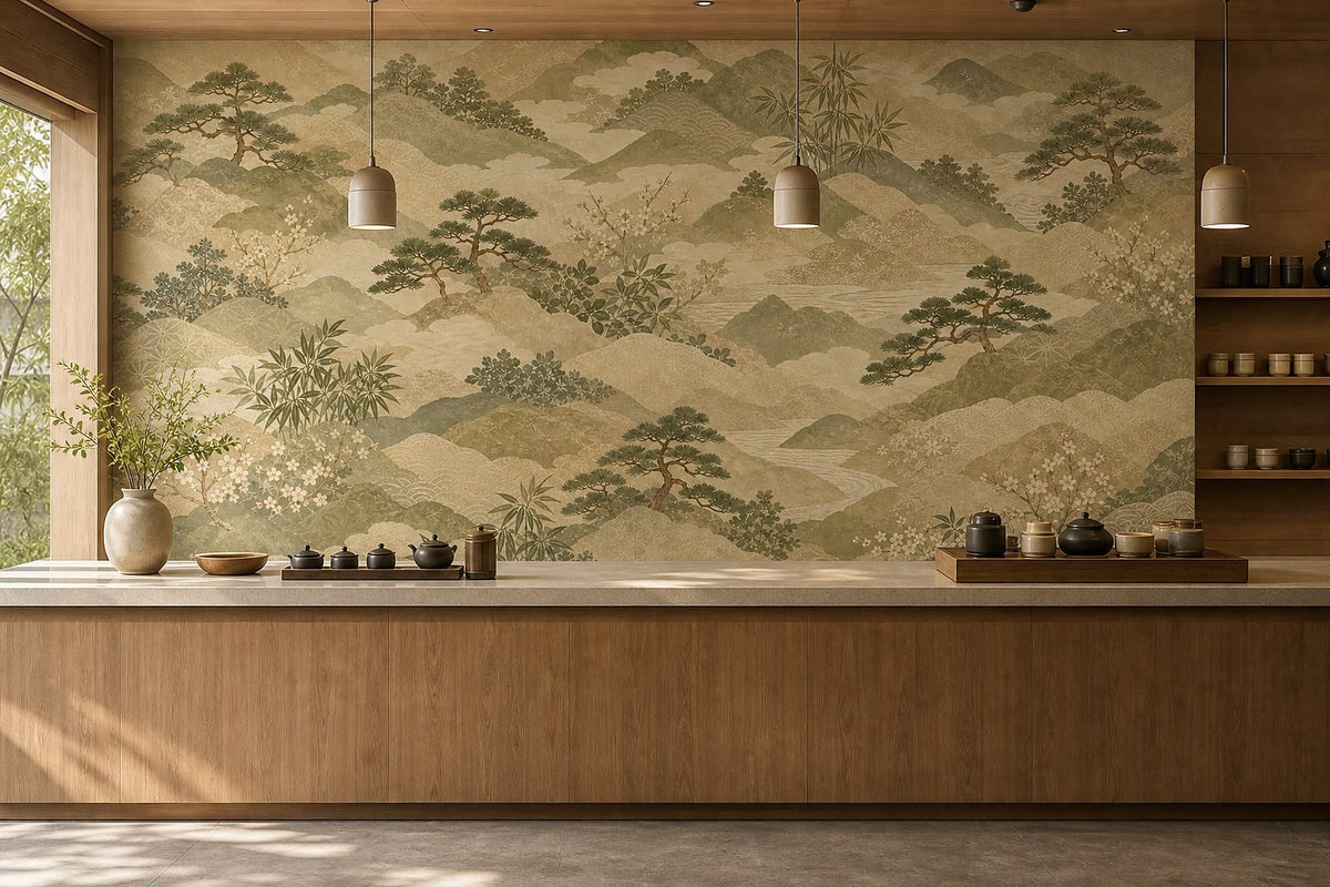 Cream Design Wallpaper Mural product view