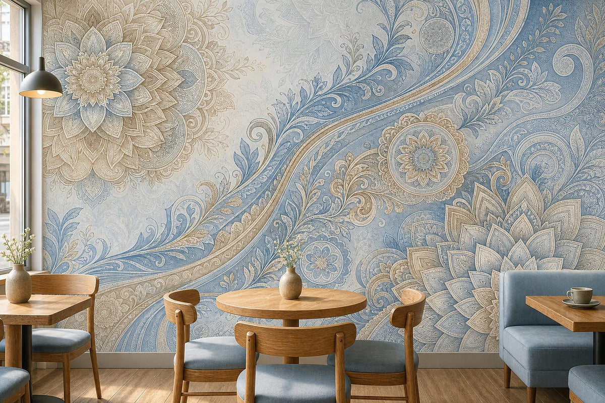 Cream Design Wallpaper Mural product view