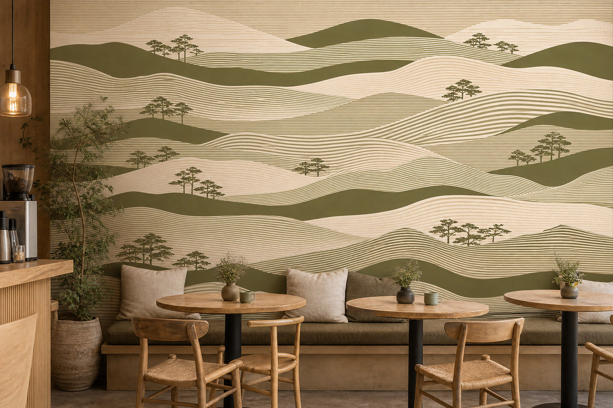 Cream Design Wallpaper Mural product view