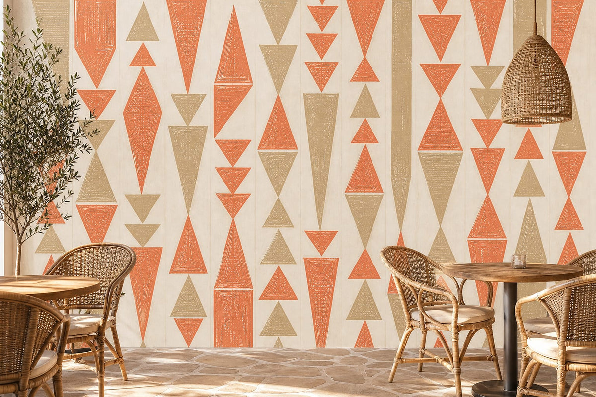 Cream Design Wallpaper Mural product view