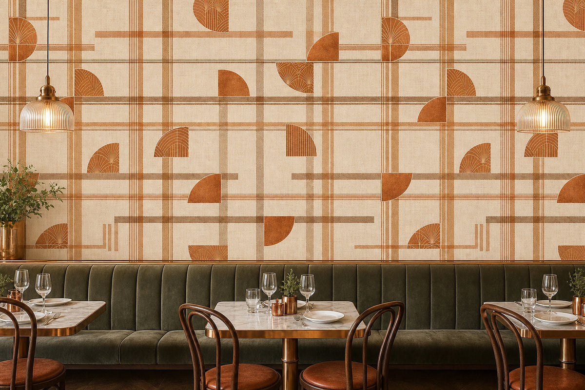 Cream Design Wallpaper Mural product view