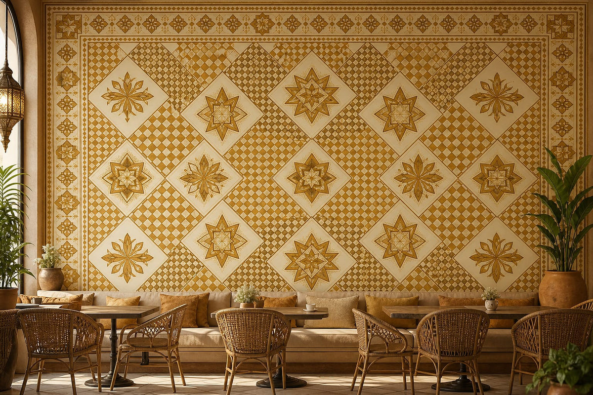 Cream Design Wallpaper Mural product view